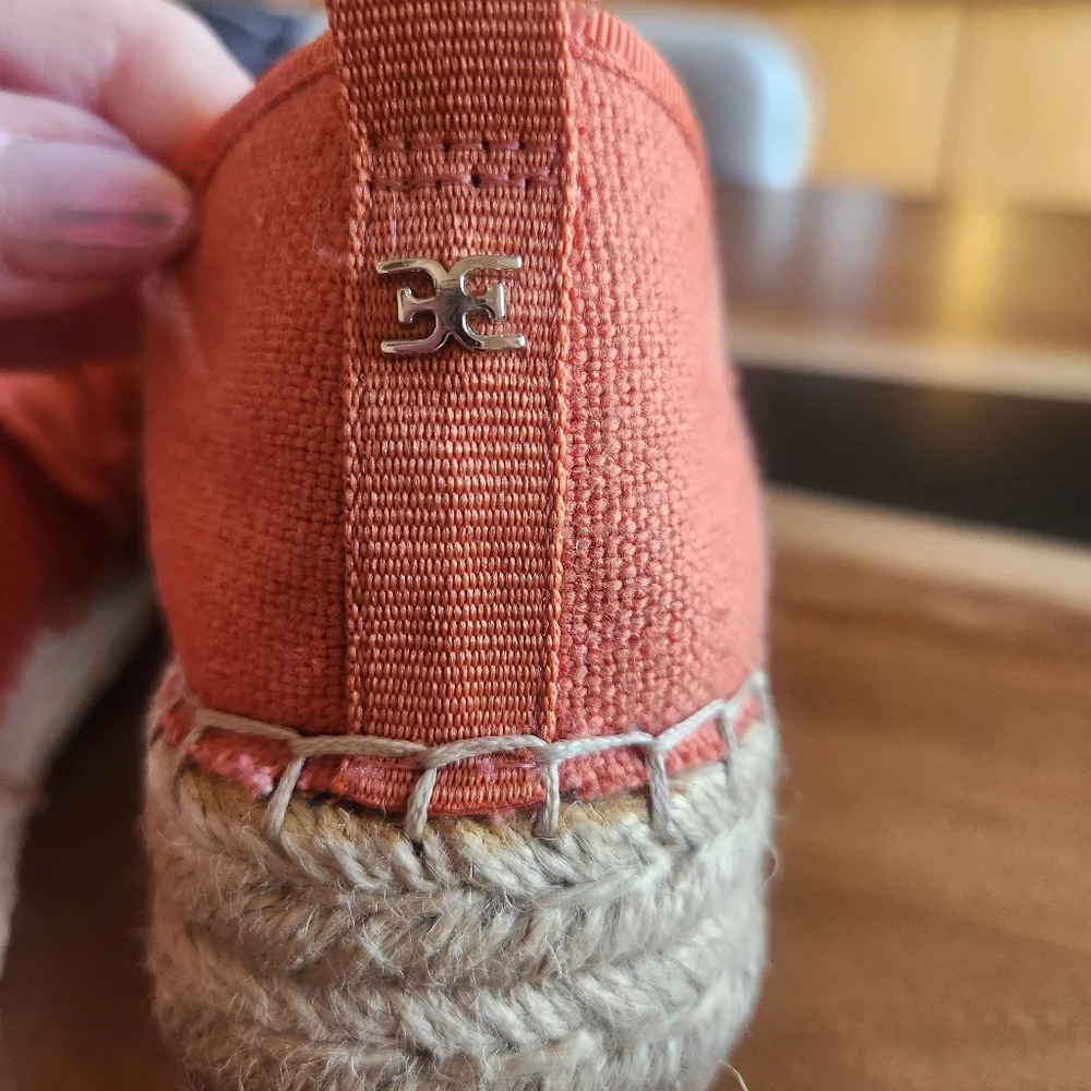 Sam Edelman Pink Canvas Espadrille Slip-Ons